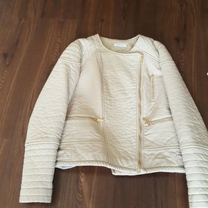 New Calvin klein faux leather jacket